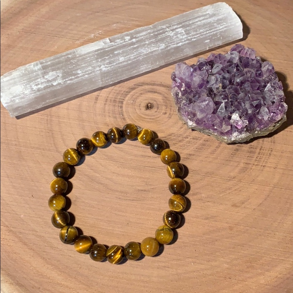 Handmade tiger’s eye stretch bracelet
